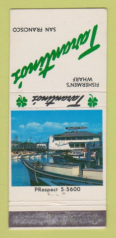 Matchbook Cover - Tarantino's Restaurant San Francisco CA WEAR 30 Strike