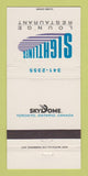 Matchbook Cover - Skydome Toronto ON Sightlines Baseball 30 Strike