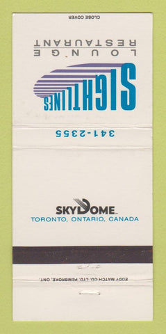 Matchbook Cover - Skydome Toronto ON Sightlines Baseball 30 Strike
