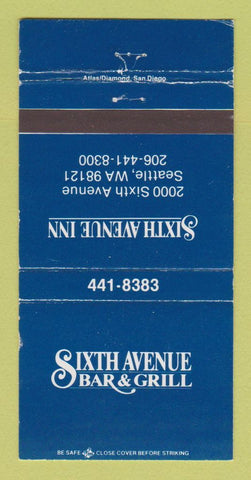 Matchbook Cover - Smith Avenue Bar Grill Seattle WA WEAR 30 Strike
