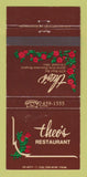 Matchbook Cover - Thoe's Restaurant Cleveland OH WEAR 30 Strike