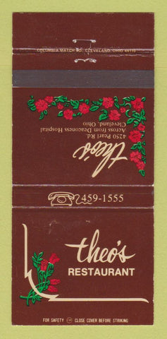 Matchbook Cover - Thoe's Restaurant Cleveland OH WEAR 30 Strike