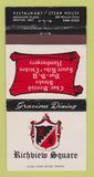 Matchbook Cover - Richview Square Restaurant Weston ON 30 Strike