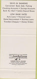 Matchbook Cover - Bank of Austin TX 30 Strike