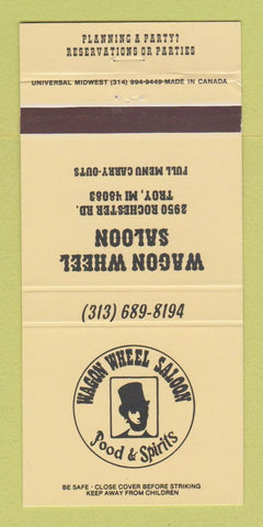 Matchbook Cover - Wagon Wheel Saloon Troy MI 30 Strike