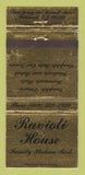 Matchbook Cover - Ravioli House Italian Wildwood NJ 30 Strike