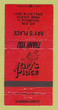 Matchbook Cover - Ray's Place Taylorville IL 30 Strike