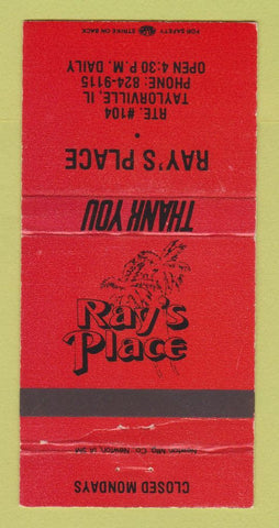 Matchbook Cover - Ray's Place Taylorville IL 30 Strike
