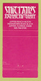 Matchbook Cover - Sinclairs American Grill Jupiter FL 30 Strike