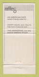 Matchbook Cover - Raffles Cafe 30 Strike