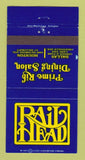 Matchbook Cover - Rail Head Prime Rib Dallas Houston TX 30 Strike