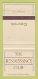 Matchbook Cover - Renaissance Club Detroit MI WEAR 30 Strike