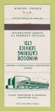 Matchbook Cover - Windsor Catering Service ON 30 Strike