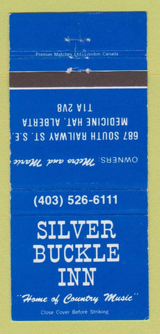 Matchbook Cover - Silver Buckle Inn Medicine Hat AB 30 Strike