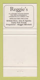 Matchbook Cover - Reggie's British Pub Atlanta GA Norfolk VA 30 Strike