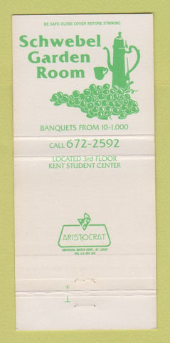 Matchbook Cover - Schwebel Garden Room Kent OH Kent State 30 Strike