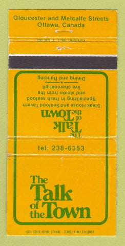 Matchbook Cover - Talk of the Town Ottawa ON 30 Strike