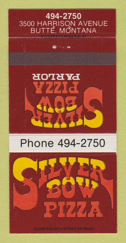 Matchbook Cover - Silver Bow Pizza Butte MT 30 Strike