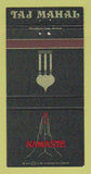 Matchbook Cover - Namaste Taj Mahal Houston TX Monterrey Mexico 30 Strike