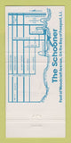 Matchbook Cover - The Schooner Restaurant Freeport LI NY 30 Strike