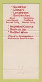 Matchbook Cover - Tony's Restaurant Carson CA 30 Strike