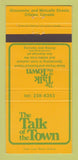 Matchbook Cover - Talk of the Town Ottawa ON 30 Strike