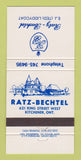 Matchbook Cover - Ratz Bechtel Kitchener ON 30 Strike