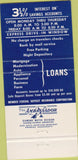 Matchbook Cover - Bank of Millvane PA 30 Strike
