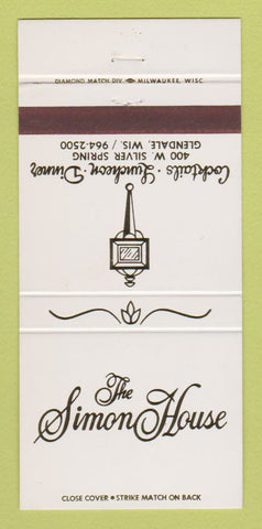 Matchbook Cover - Simon House Restaurant Glendale WI 30 Strike
