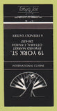Matchbook Cover - Tokyo Joe Restaurant Ottawa ON 30 Strike