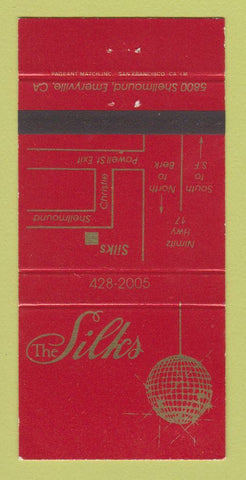 Matchbook Cover - The Silks Emeryville CA 30 Strike