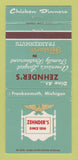 Matchbook Cover - Zehnders Restaurant Frankenmuth MI 30 Strike