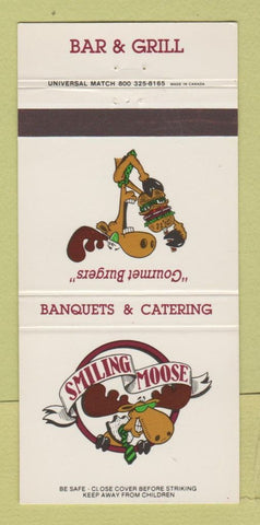 Matchbook Cover - Smiling Moose Brew Pub Greeley Colorado Rochester MN 30 Strike