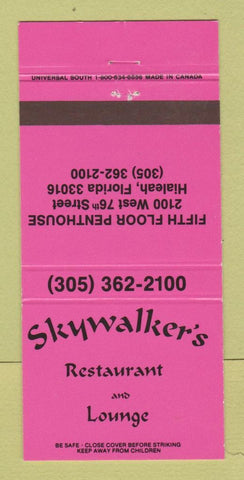 Matchbook Cover - Skywalker's Restaurant Hialeah FL 30 Strike