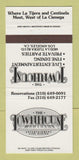 Matchbook Cover - The Townhouse Restaurant Los Angeles CA 30 Strike
