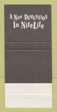 Matchbook Cover - Yesterday's Nite Life Myrtle Beach SC 30 Strike