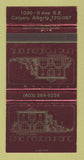 Matchbook Cover - The Restaurant Calgary AB WEAR 30 Strike