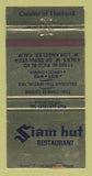 Matchbook Cover - Siam Hut Restaurant West Los Angeles CA WEAR 30 Strike