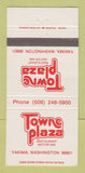 Matchbook Cover - Towne Plaza Restaurant Motor Inn Yakima WA 30 Strike