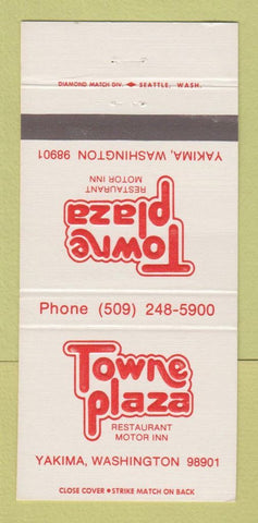 Matchbook Cover - Towne Plaza Restaurant Motor Inn Yakima WA 30 Strike