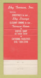 Matchbook Cover - Sky Terrace Restaurant Bohemia NY 30 Strike