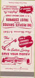 Matchbook Cover - People's Savings  and  Trust Hazleton PA 30 Strike
