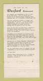 Matchbook Cover - Wexford Restaurant Scarborough ON 30 Strike