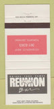 Matchbook Cover - Reunion Bar Toronto ON 30 Strike