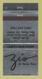 Matchbook Cover - Zio Italian Bistro Boca Raton FL 30 Strike