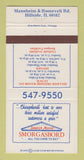 Matchbook Cover - Swedish Manor Smorgasbord Hillside IL 30 Strike