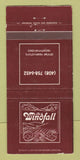 Matchbook Cover - The Windfall Restaurant Salinas CA 30 Strike