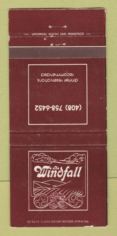 Matchbook Cover - The Windfall Restaurant Salinas CA 30 Strike