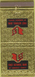 Matchbook Cover - First National Bank Somerset County Berlin PA 30 Strike