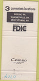 Matchbook Cover - First National Bank Somerset County Berlin PA 30 Strike